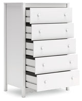 Hallityn White Chest of Drawers