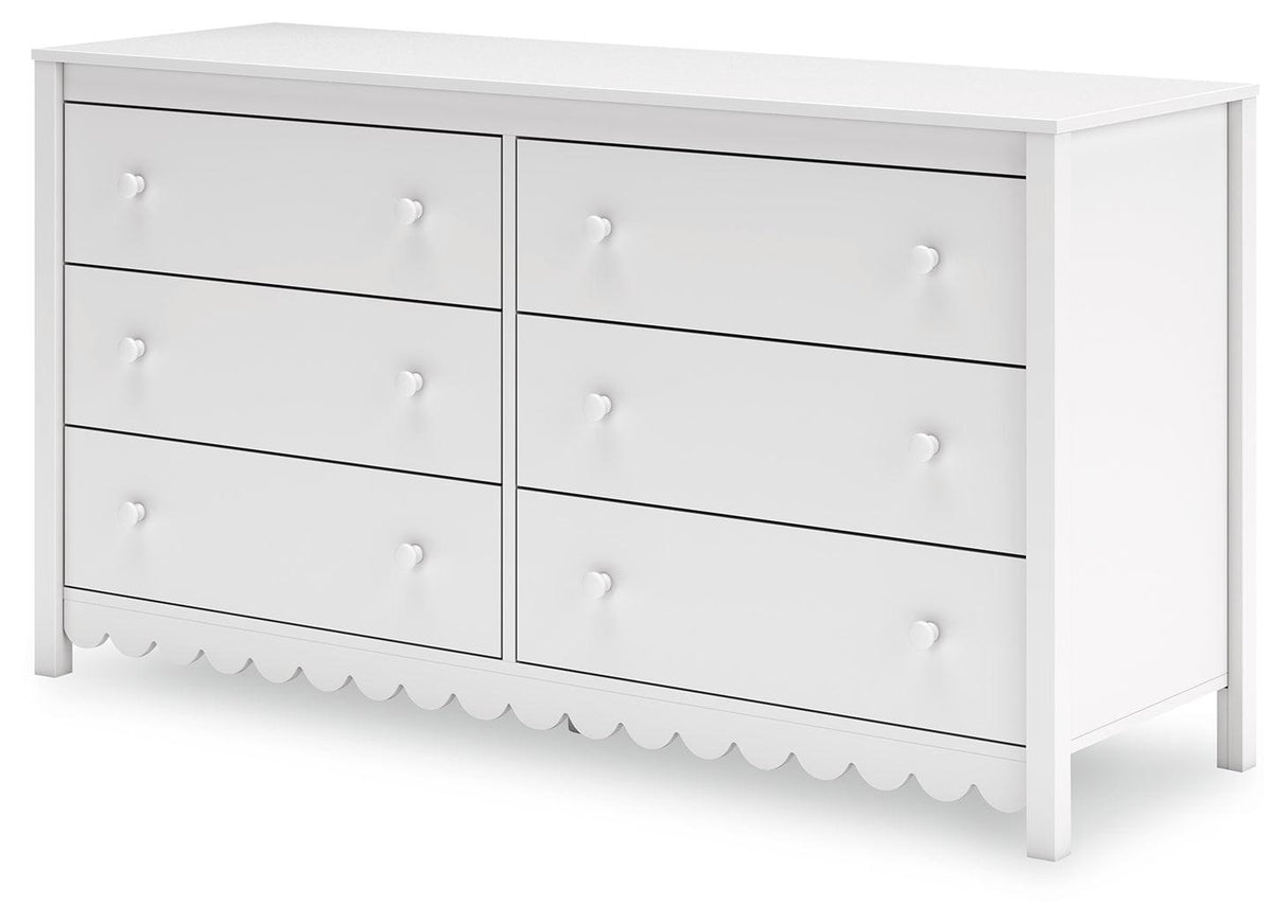Hallityn White Dresser by Ashley at Eve Furniture