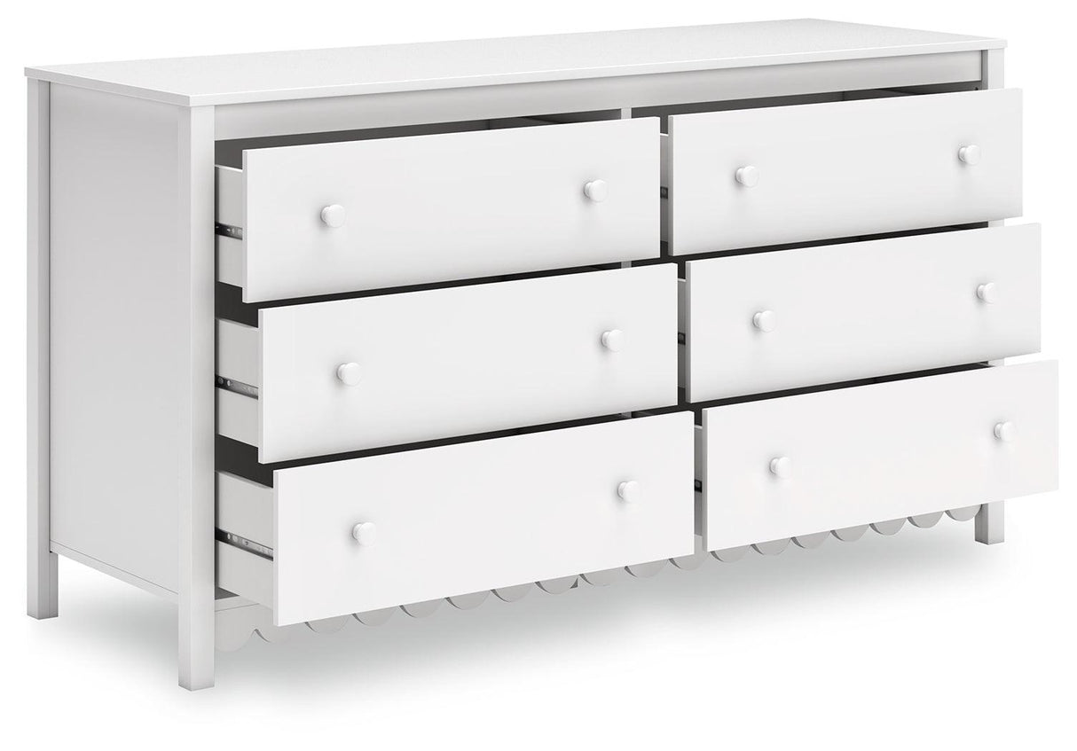 Hallityn White Dresser by Ashley at Eve Furniture