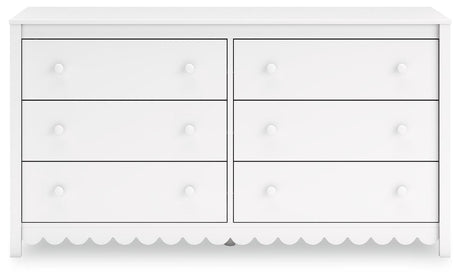 Hallityn White Dresser by Ashley at Eve Furniture