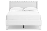 Hallityn White Full Panel Platform Bed by Ashley at Eve Furniture