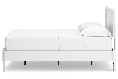 Hallityn White Full Panel Platform Bed by Ashley at Eve Furniture