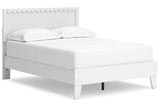 Hallityn White Full Panel Platform Bed by Ashley at Eve Furniture