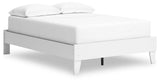 Hallityn White Full Platform Base Bed by Ashley at Eve Furniture