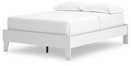 Hallityn White Full Platform Bed by Ashley at Eve Furniture
