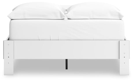 Hallityn White Full Platform Bed by Ashley at Eve Furniture