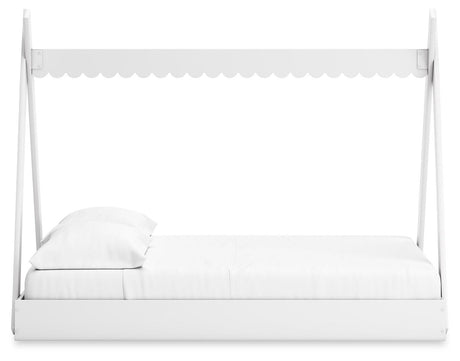 Hallityn White Full Tent Bed by Ashley at Eve Furniture
