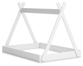 Hallityn White Full Tent Bed by Ashley at Eve Furniture