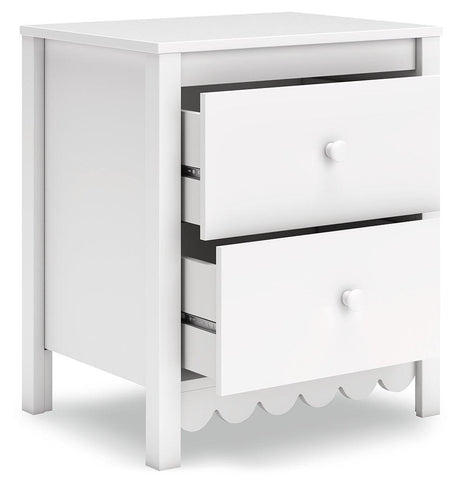 Hallityn White Nightstand by Ashley at Eve Furniture