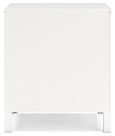 Hallityn White Nightstand by Ashley at Eve Furniture