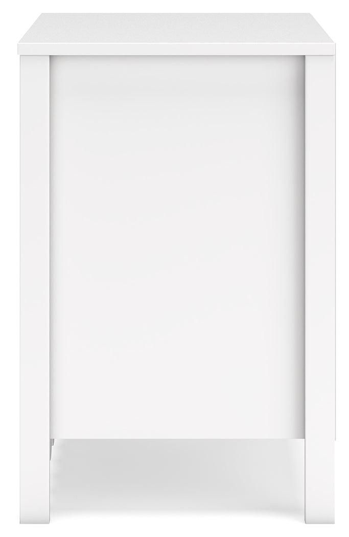 Hallityn White Nightstand by Ashley at Eve Furniture