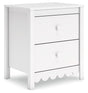 Hallityn White Nightstand by Ashley at Eve Furniture