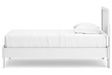 Hallityn White Twin Panel Platform Bed by Ashley at Eve Furniture