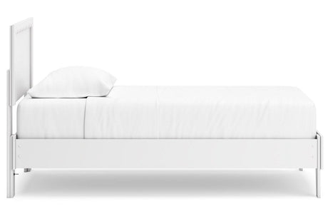 Hallityn White Twin Panel Platform Bed by Ashley at Eve Furniture