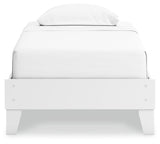 Hallityn White Twin Platform Bed by Ashley at Eve Furniture