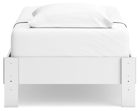 Hallityn White Twin Platform Bed by Ashley at Eve Furniture