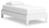 Hallityn White Twin Platform Bed