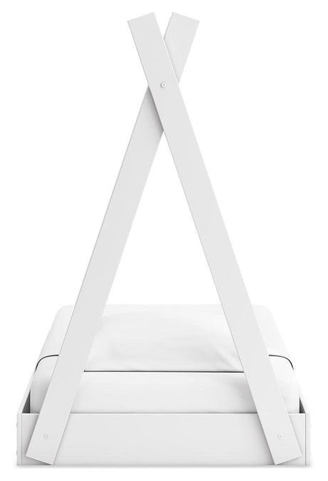 Hallityn White Twin Tent Bed by Ashley at Eve Furniture