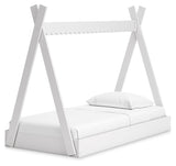 Hallityn White Twin Tent Bed