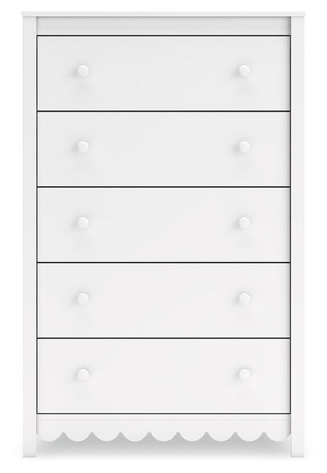 Hallityn White Youth Panel Platform Bedroom Set by Ashley at Eve Furniture
