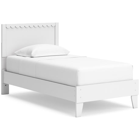 Hallityn White Youth Panel Platform Bedroom Set by Ashley at Eve Furniture