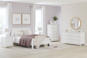 Hallityn White Youth Panel Platform Bedroom Set by Ashley at Eve Furniture