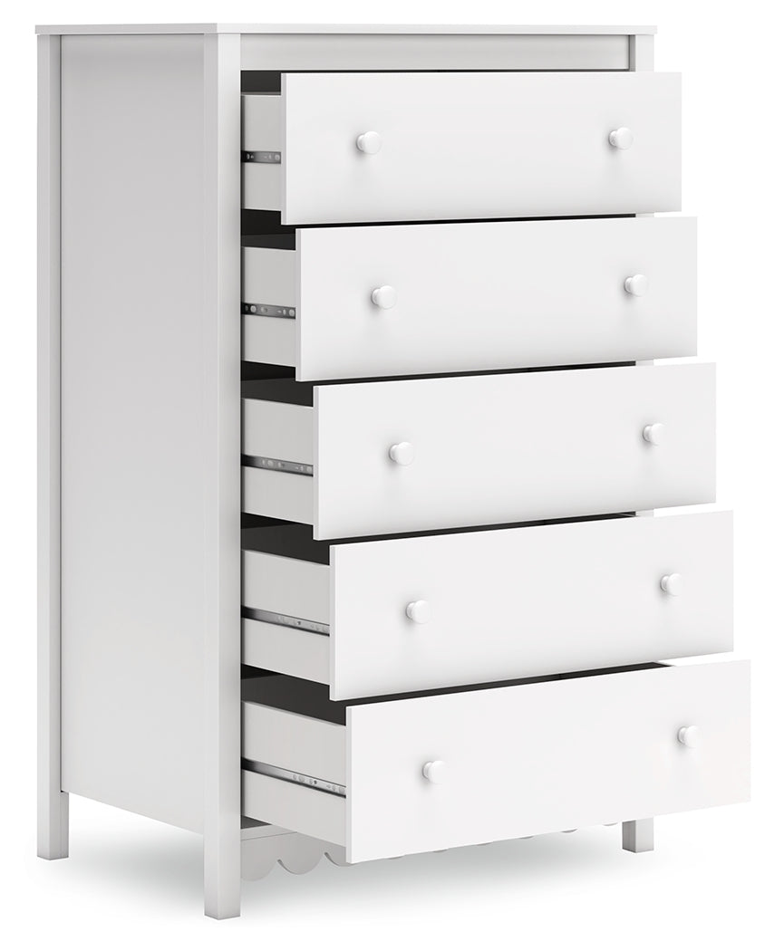 Hallityn White Youth Platform Bedroom Set by Ashley at Eve Furniture