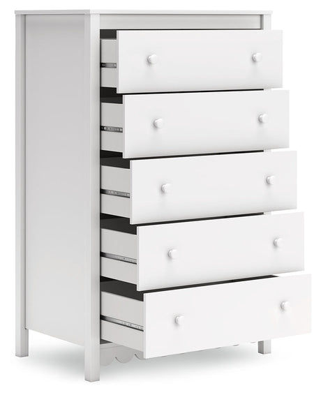 Hallityn White Youth Platform Bedroom Set by Ashley at Eve Furniture