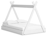 Hallityn White Youth Tent Bedroom Set by Ashley at Eve Furniture