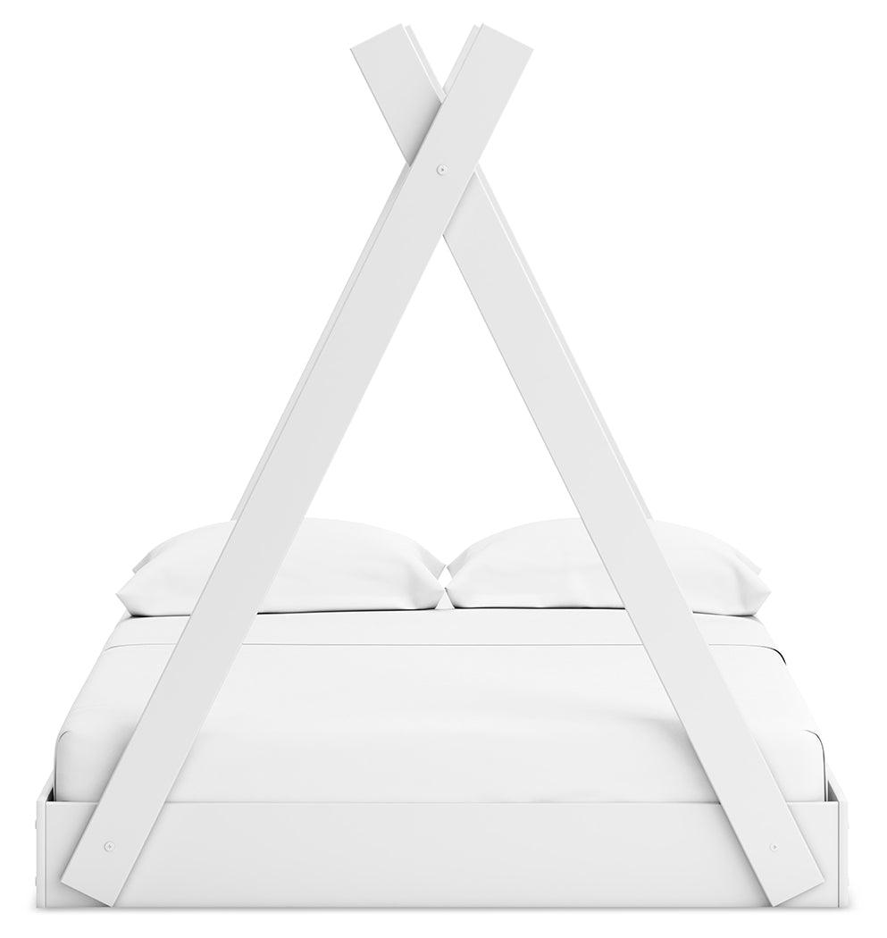 Hallityn White Full Tent Bed by Ashley at Eve Furniture