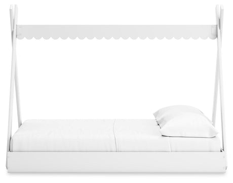 Hallityn White Full Tent Bed by Ashley at Eve Furniture