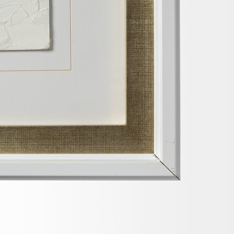 Halo I (White) by Studio M a handmade Original Framed Artwork under Glass by Mercana at Eve Furniture