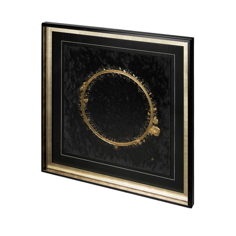 Halo II (Black) by Studio M a handmade Original Framed Artwork under Glass by Mercana at Eve Furniture