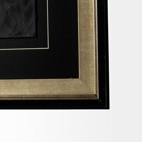 Halo II (Black) by Studio M a handmade Original Framed Artwork under Glass by Mercana at Eve Furniture