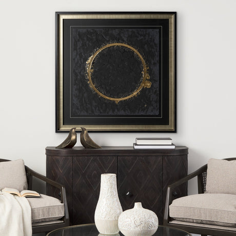 Halo II (Black) by Studio M a handmade Original Framed Artwork under Glass by Mercana at Eve Furniture