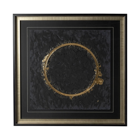 Halo II (Black) by Studio M a handmade Original Framed Artwork under Glass by Mercana at Eve Furniture