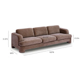 Halsey 102" Textured Fabric Sofa by TOV Furniture at Eve Furniture