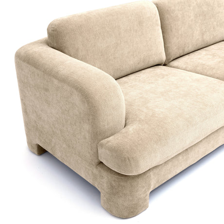 Halsey 102" Textured Fabric Sofa by TOV Furniture at Eve Furniture