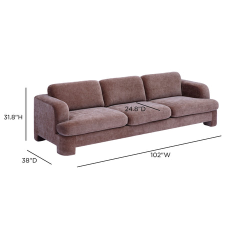 Halsey Textured Fabric Sofa by TOV Furniture at Eve Furniture