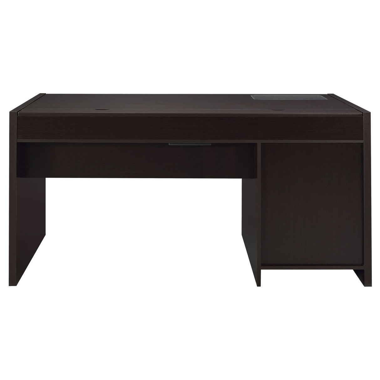 Halston Cappuccino 3-Drawer Connect-it Office Desk