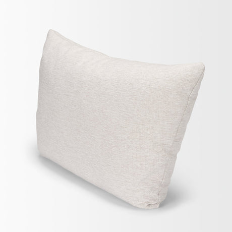 Halston Arm Pillow in Oatmeal Performance Fabric by Mercana at Eve Furniture