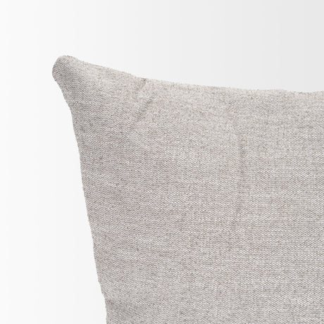 Halston Arm Pillow Light Gray Performance Fabric by Mercana at Eve Furniture