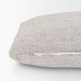 Halston Arm Pillow Light Gray Performance Fabric by Mercana at Eve Furniture