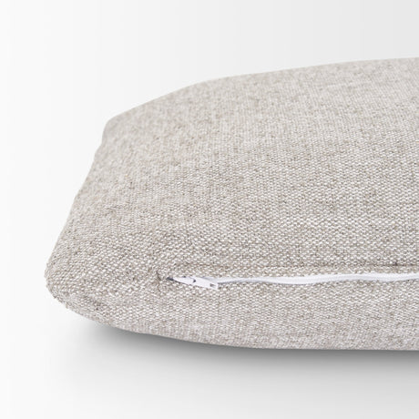 Halston Arm Pillow Light Gray Performance Fabric by Mercana at Eve Furniture