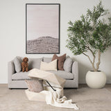 Halston Arm Pillow Light Gray Performance Fabric by Mercana at Eve Furniture
