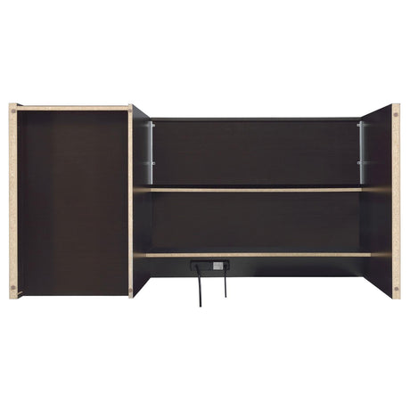 Halston Cappuccino 3-Drawer Connect-it Office Desk by Coaster at Eve Furniture