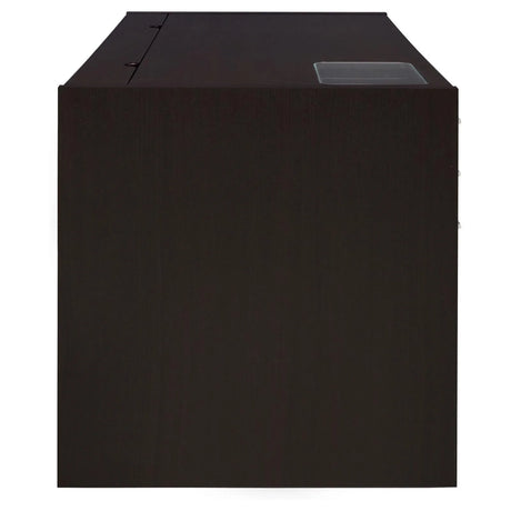 Halston Cappuccino 3-Drawer Connect-it Office Desk by Coaster at Eve Furniture