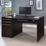 Halston Cappuccino 3-Drawer Connect-it Office Desk by Coaster at Eve Furniture