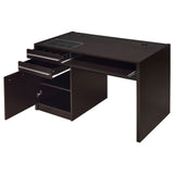 Halston Cappuccino Rectangular Connect-it Office Desk by Coaster at Eve Furniture
