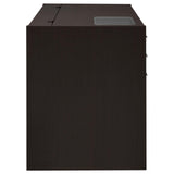 Halston Cappuccino Rectangular Connect-it Office Desk by Coaster at Eve Furniture